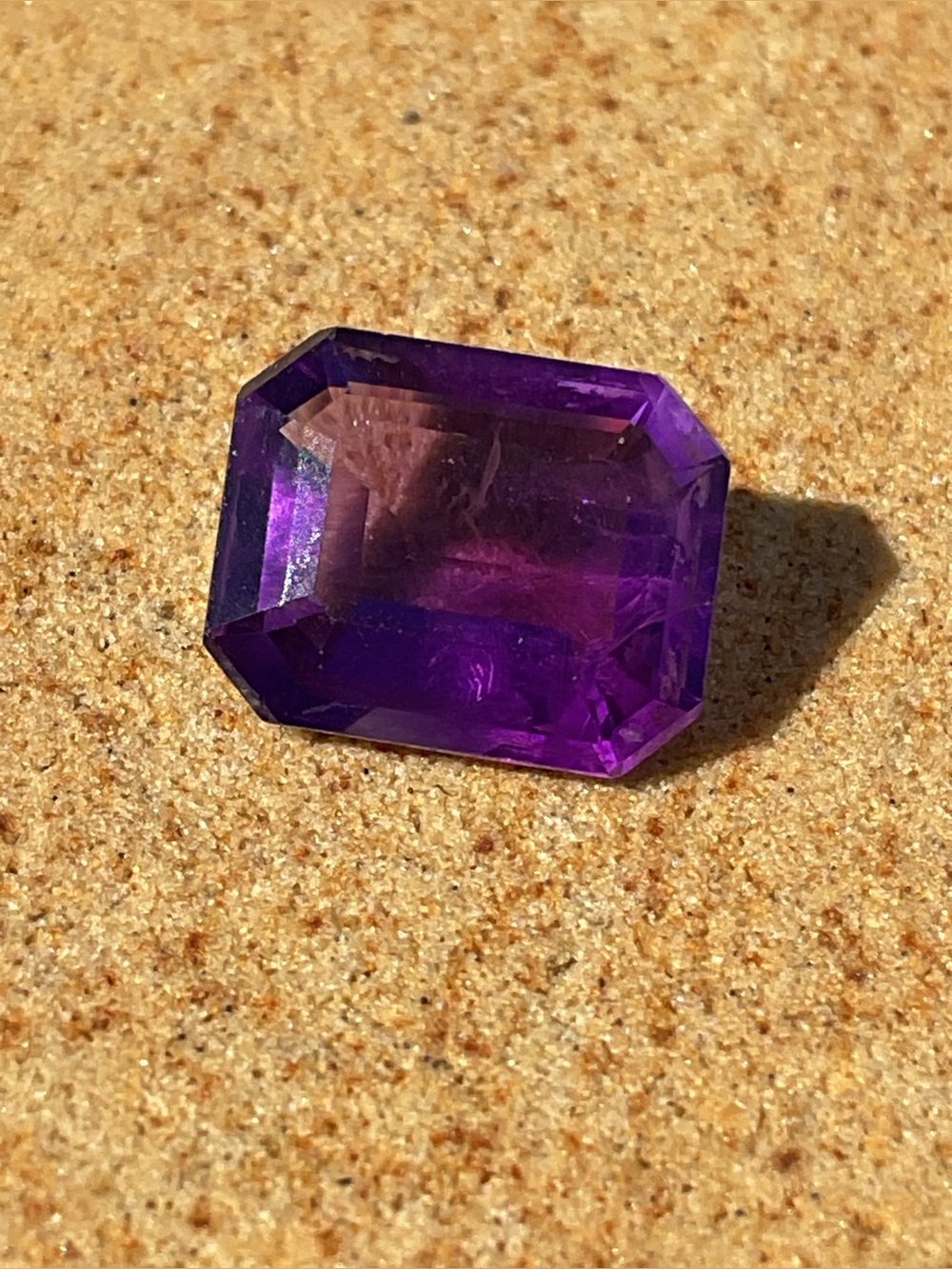 Amethyst Emerald Cut Loose Gem
